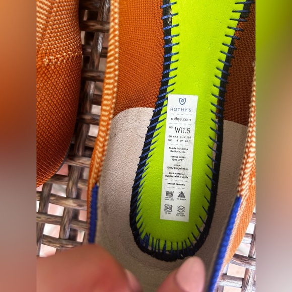 Rothy's The Point in Fawn Ballet Flat Amber Rust - Picture 8 of 10